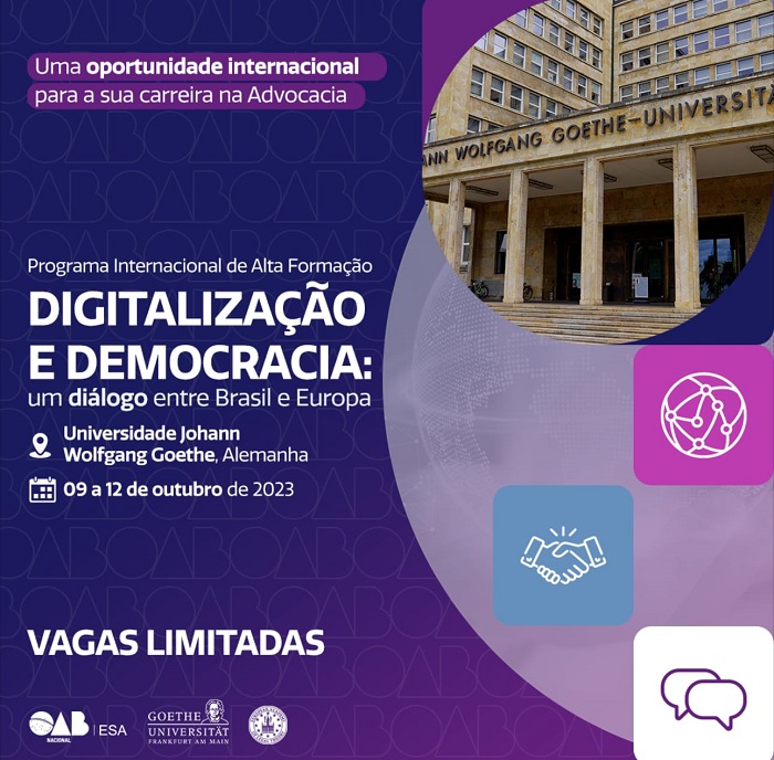 Digitalização e Democracia: um diálogo entre Brasil e Europa.